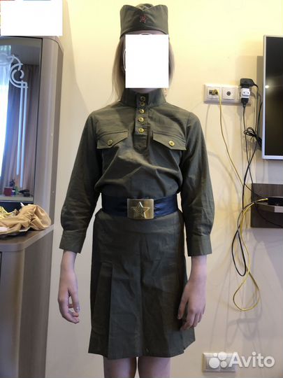 Детский военный костюм для девочки