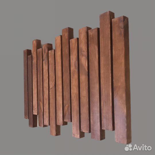 Панно для вешалки лофт три цвета