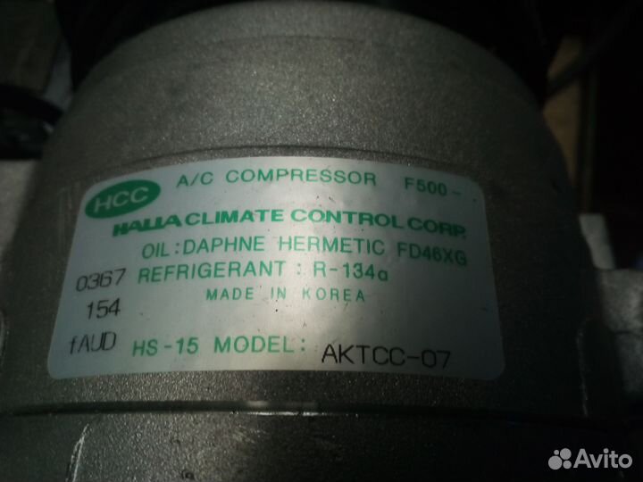 Компрессор кондиционера accent getz kia