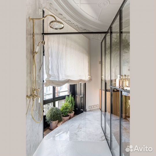 Душевая система Jacob Delafon Cleo 1889 золото гля