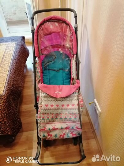 Детские санки с колесами