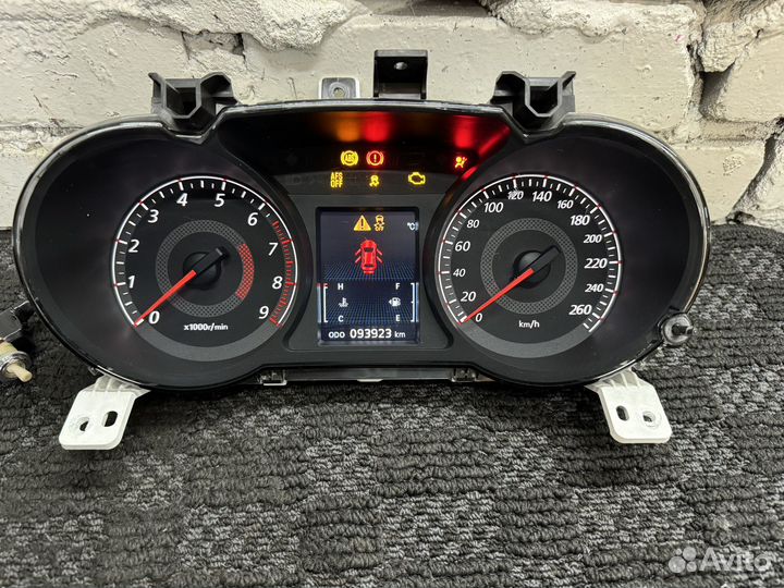 Приборка Lancer x Ralliart цветная русский язык