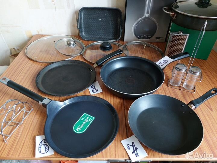 Сковороды, кастрюльки, чайники