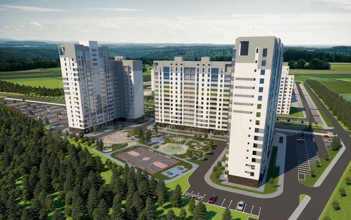 2-к. квартира, 62,8 м², 2/17 эт.