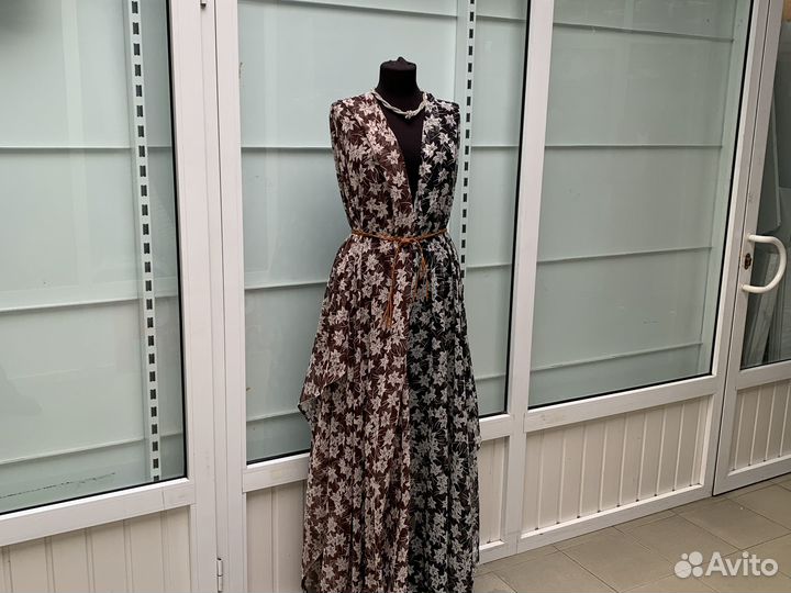 Отрез ткани шифон шелк