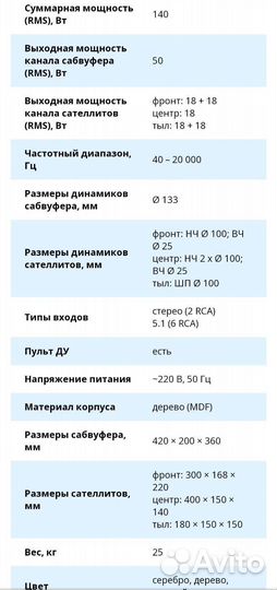 Акустические колонки sven ihoo - MR 5. 1