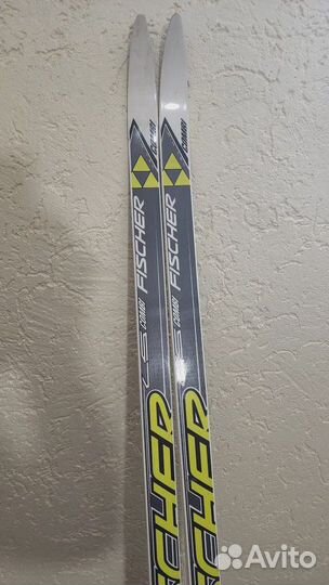 Лыжи беговые fisher LS combi+крепления+палки+боты
