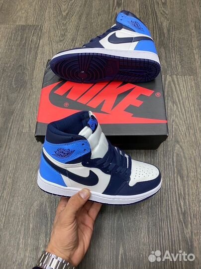 Кроссовки Air Jordan 1 Obsidian (36-45)