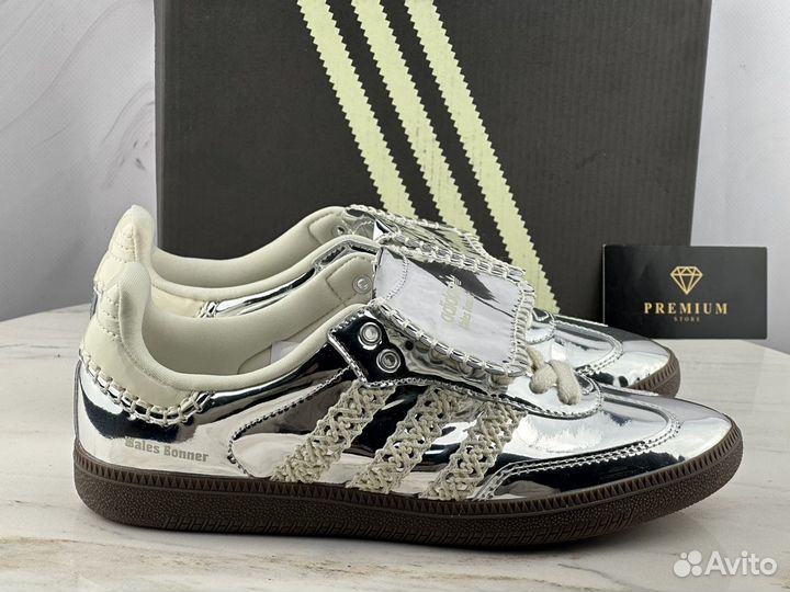 Кеды Adidas Samba Wales Bonner Silver