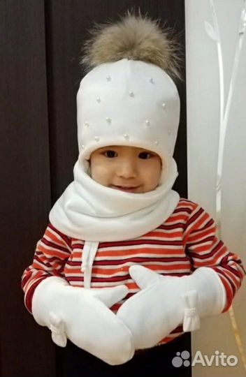 Шапка снуд шарф