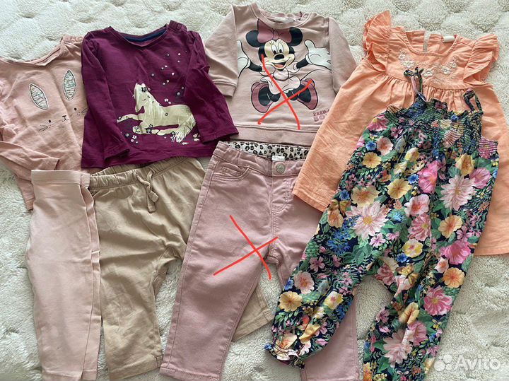 Пакет одежды для девочки 68,74,80