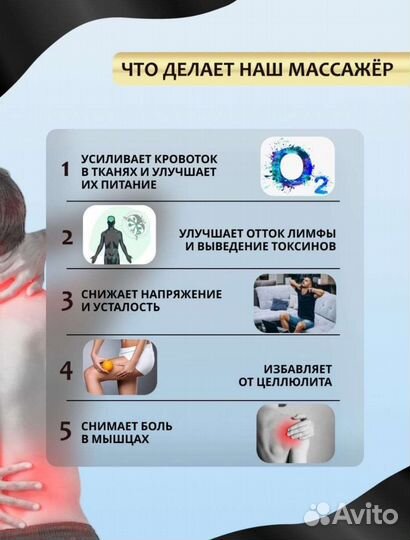 Массажер Ray массажный перкуссионный пистолет