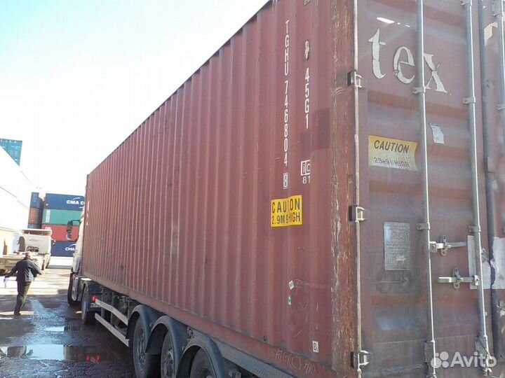 Контейнер 40 футов высокий б/у tghu7468048