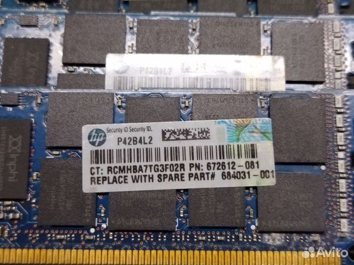 Оперативная память 16Gb DDR3 ECC Reg