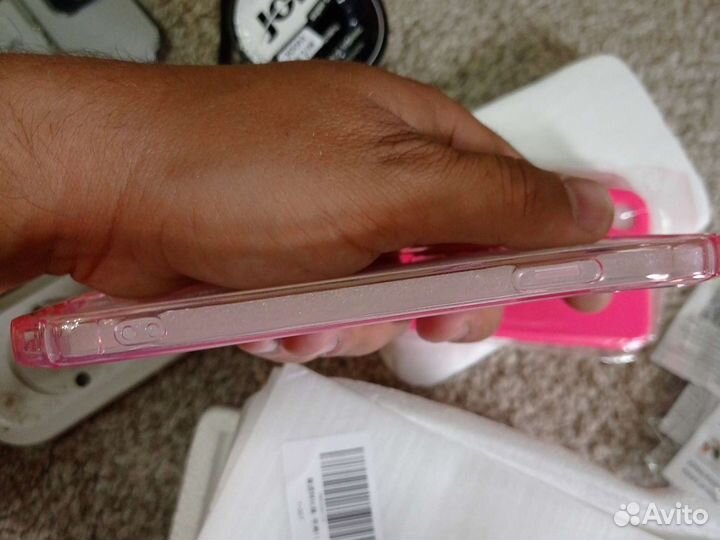 Чехол на iPhone 11 розовый и черный