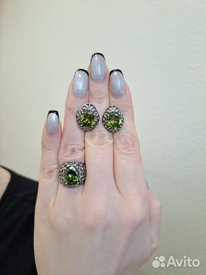 Серьги серебро