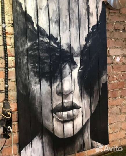 Картина панно из дерева