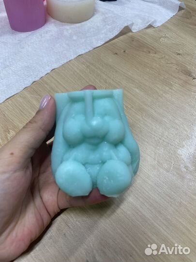 Силиконовый молд для мыла, свечи, гипса зайка