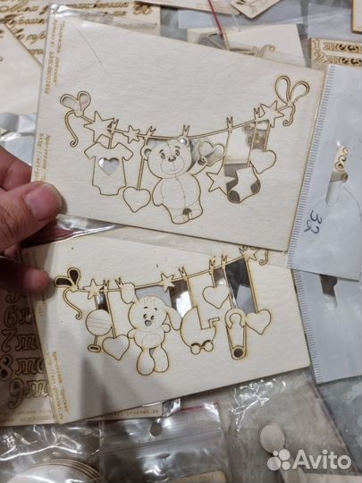 30 шт Чипборды для скрапбукинга