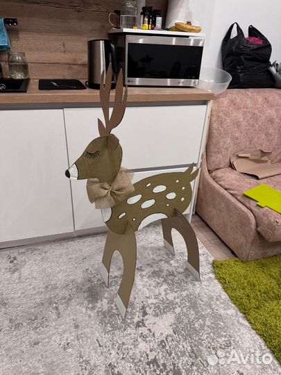 Праздничные новогодние олени