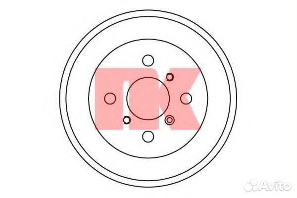 Тормозной барабан 255106 NK
