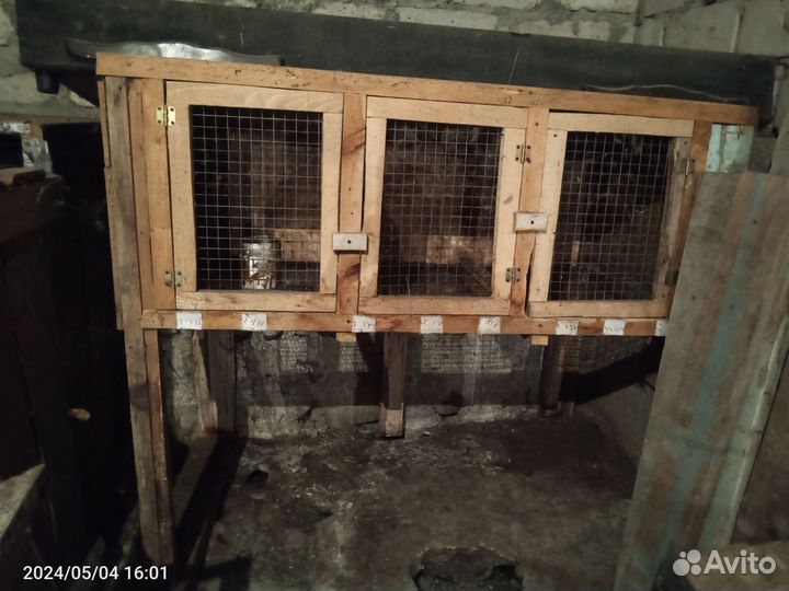 Клетки для кроликов большие