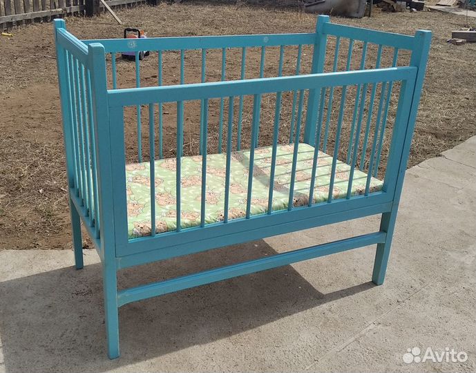 Детская кровать натур дерево