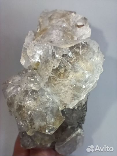 Красивая друза Оптический флюорит