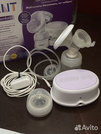 Молокоотсос электрический и ручной + бутылочки