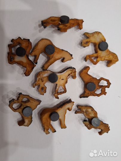 Магниты Лошади, 9 шт