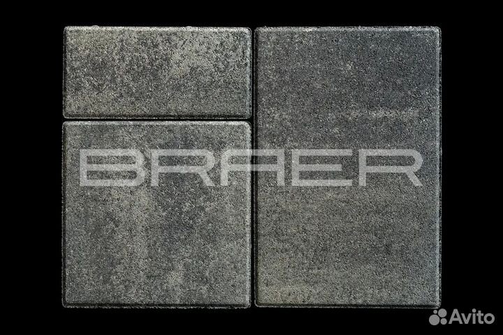 Тротуарная плитка Braer,ColorMix,Старый Город 60мм