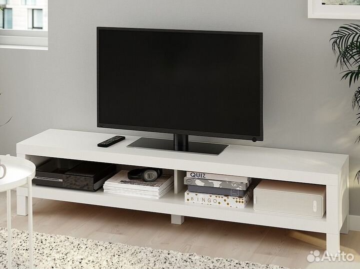 Тумба под тв Икеа Лакк 160 см белая оригинал IKEA