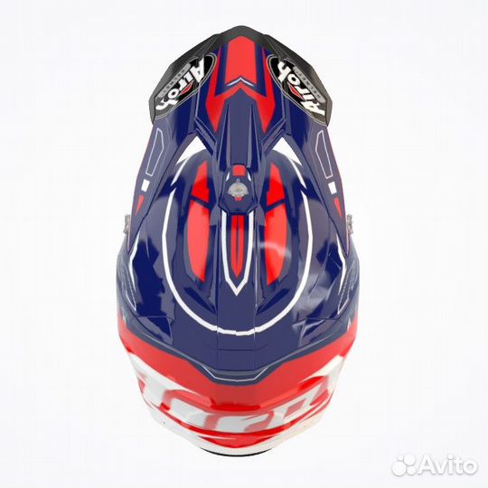 Мотошлем Airoh Strycker Skin Red Gloss