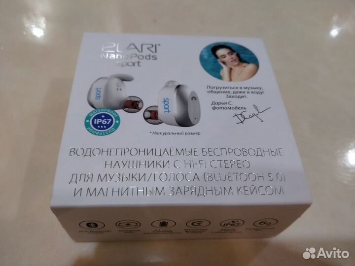 Беспроводные наушники elari nano pods sport