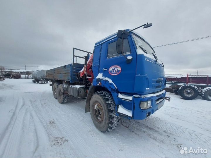 Бортовой грузовик КАМАЗ 43118 с КМУ FASSI, 2011