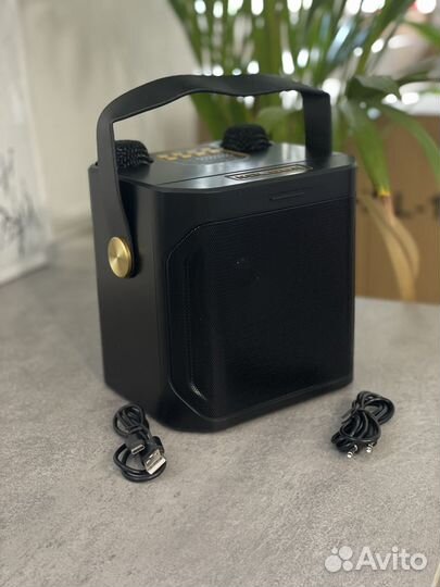 Колонка беспроводная караоке и двумя микрофонами