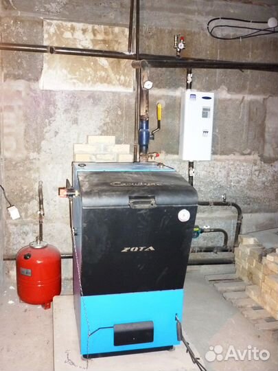 Устанавливаем котлы