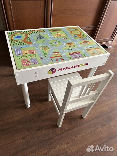 Стол световой песочница Myplaypoom с стулом