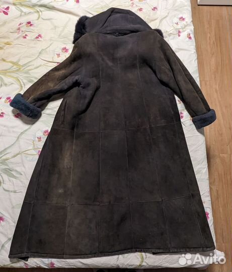 Дубленка натуральная женская с капюшоном