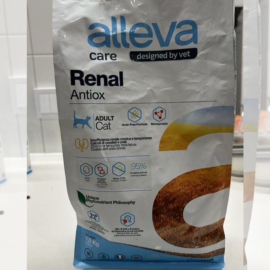 Корм для кошек alleva renal