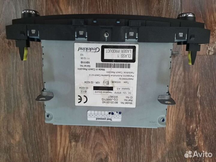 Оригинальная магнитола Toyota avensis 3