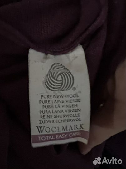 Водолазка шерсть мериноса 40 42 Woolmark