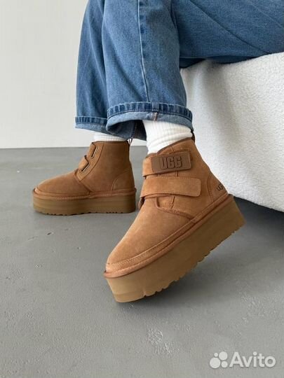 UGG угги Neumel Platform Beige (Арт.4539)