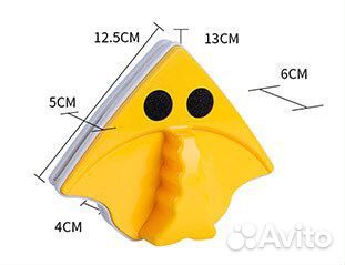 Угловая магнитная щетка для мытья окон