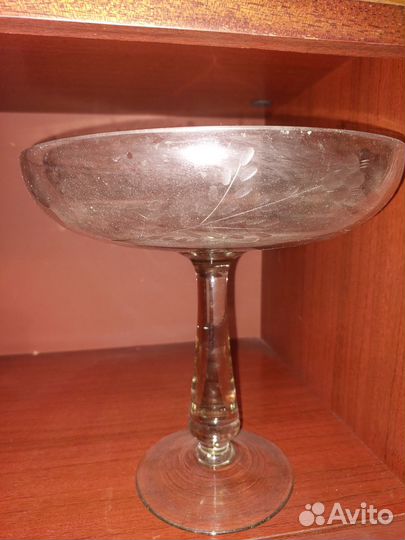 Ваза для фруктов на ножке СССР