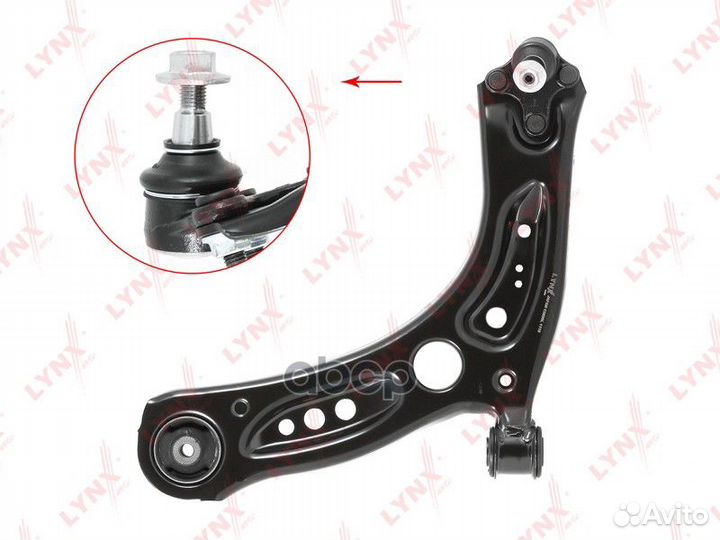 Рычаг подвески нижний перед лев skoda octavia