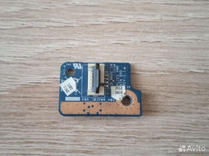 Плата кнопки включения Toshiba L850-B5K