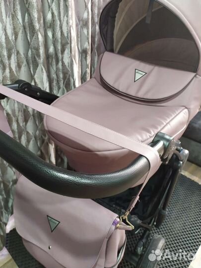 Коляска 2 в 1 эко кожа
