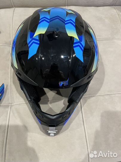 Мото шлем кроссовый