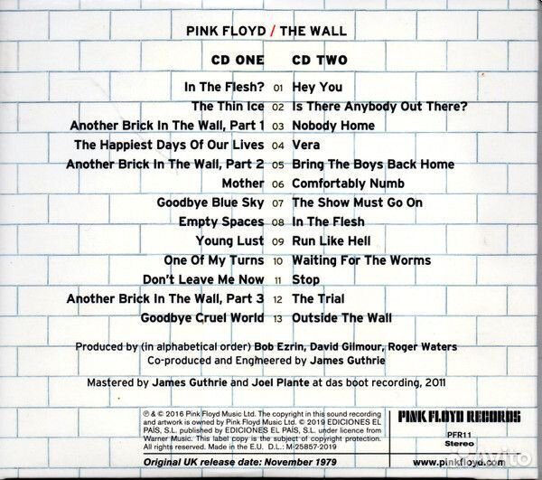 Pink Floyd - Wall (digi.2CD)